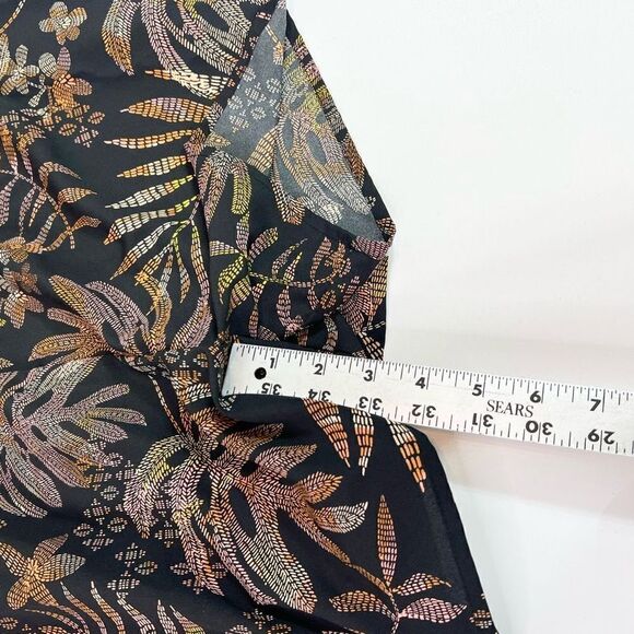 A New Day Romper Women's XL Tropical Floral Halter Sleeveless Elastic Waist NWT - Picture 5 of 10